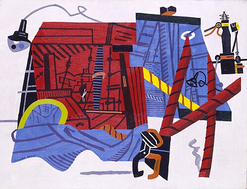 Waterfront Landscape, 1936, Stuart Davis