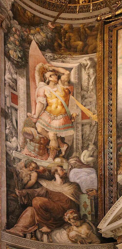 SS. Étienne, Jean l'Almonier, Maurice et Albert le Grand, 1600, Francesco Salviati