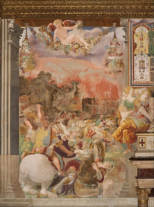 Camillus bat les Gaulois près d'Ardea, 1600, Francesco Salviati