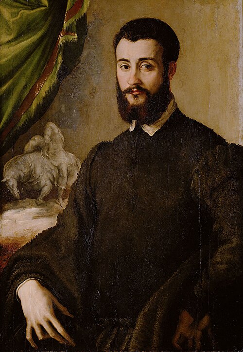 Bildnis eines Mannes aus der Familie Santacroce, 1545, Francesco Salviati