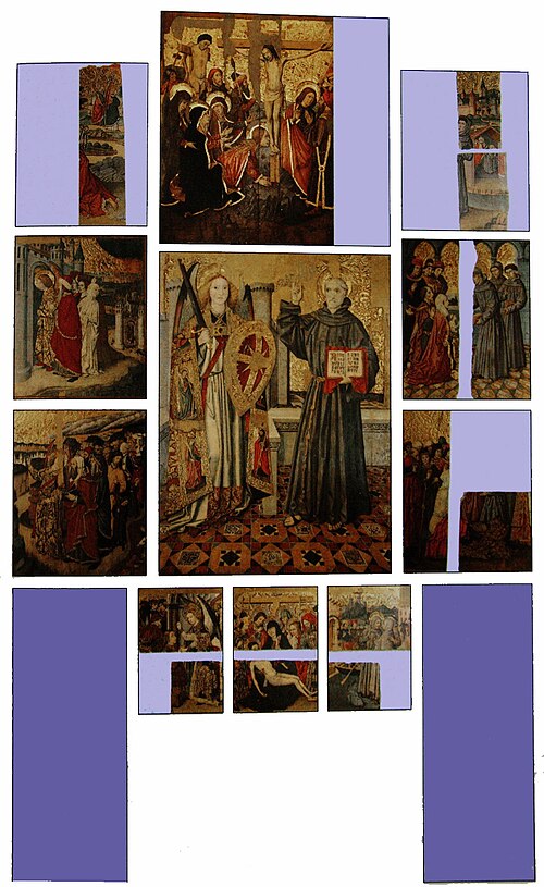 Retaule de Sant Bernardí i l'Àngel Custodi, 1475, Jaume Huguet