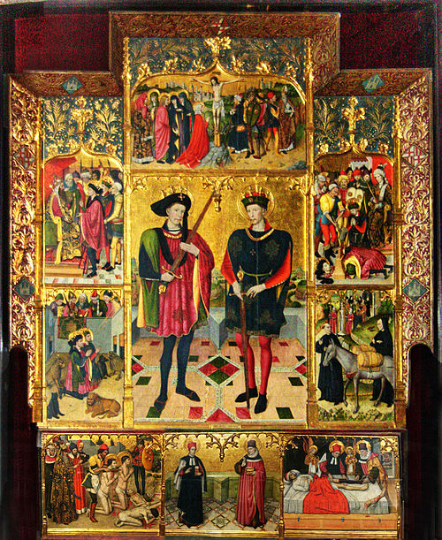Retaule dels sants Abdó i Senén - Jaume Huguet, 1458, Jaume Huguet