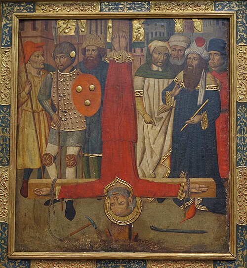 The Crucifixion of Saint Peter, , Jaume Huguet