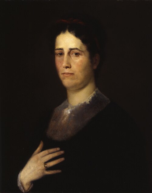 Bildnis der Schwester des Künstlers, Katharina (spätere Frau Kirchdorffer), , Wilhelm Leibl