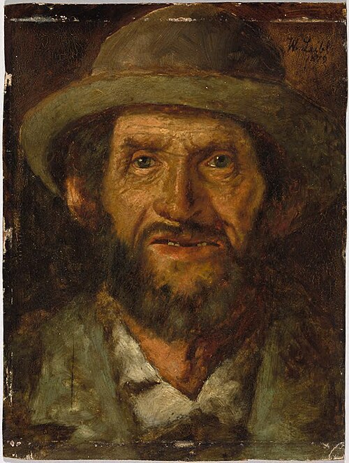 Head of a Man, 1879, Wilhelm Leibl