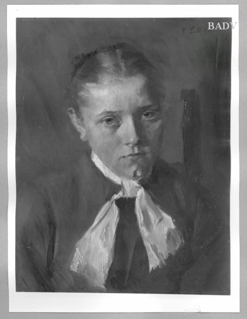 Head of peasant girl, 1897, Wilhelm Leibl