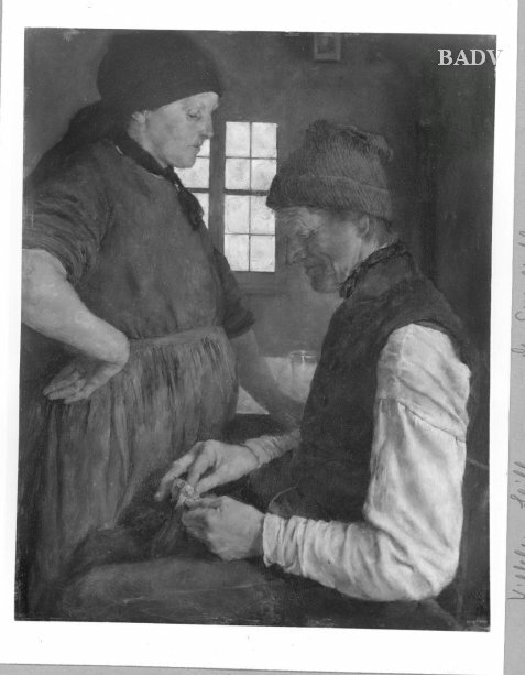 a Farmer couple, 1879, Wilhelm Leibl