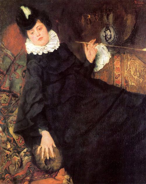 Young Parisian woman, 1869, Wilhelm Leibl