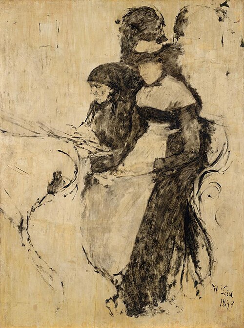 Zwei Frauen in der Kirche, 1878, Wilhelm Leibl
