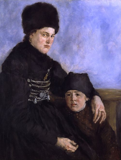 Dachau Woman and Child, 1873, Wilhelm Leibl