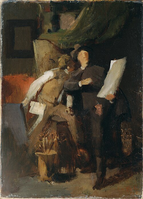 Die Kritiker, 1868, Wilhelm Leibl