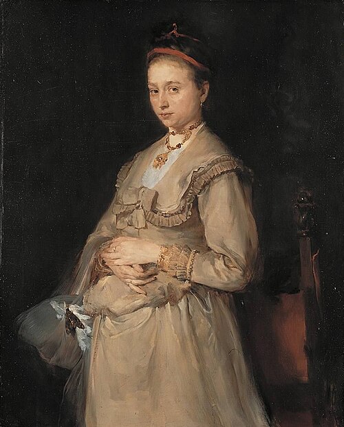 Portrait of Mrs Gedon, 1869, Wilhelm Leibl