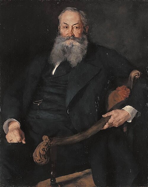 Portrait of Freiherr Max von Perfall auf Greifenstein (1814-1877), 1877, Wilhelm Leibl