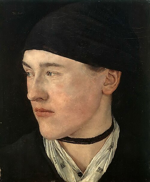Women from Dachau (Girl with a black headscarf), 1879, Wilhelm Leibl