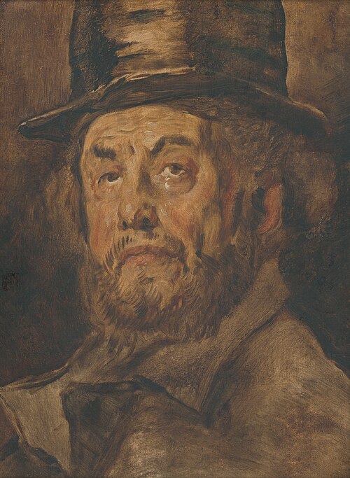 Muž v cylindri, 1870, Wilhelm Leibl