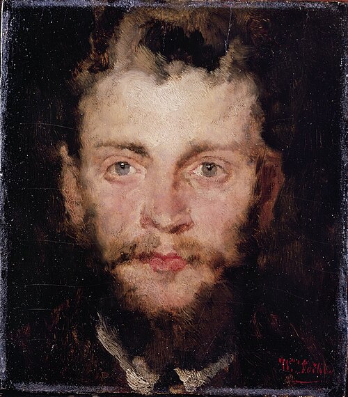 The painter Johann Sperl, 1872, Wilhelm Leibl