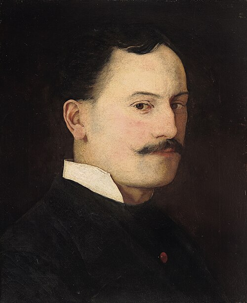 Der Maler Julius Bodenstein, 1876, Wilhelm Leibl