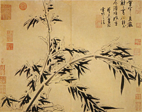 Playfully Rendered in Snow, 1350, Wu Zhen