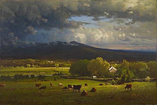 Sunset on the River, 1867, George Inness