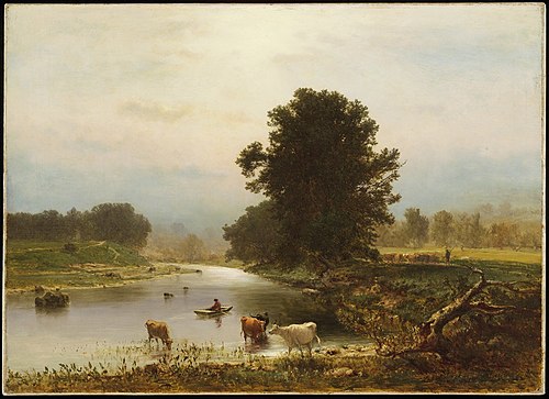 A View Near Medfield, 1861, George Inness