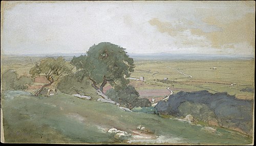 Olive Trees at Tivoli, 1873, George Inness