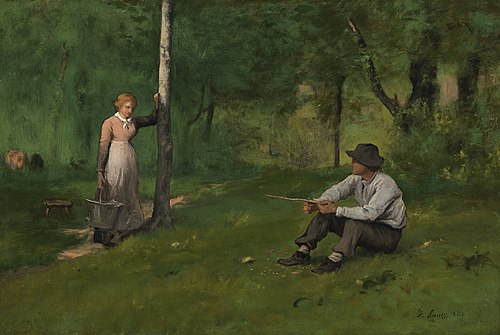Commérage, 1884, George Inness