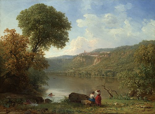 Lake Nemi, 1857, George Inness