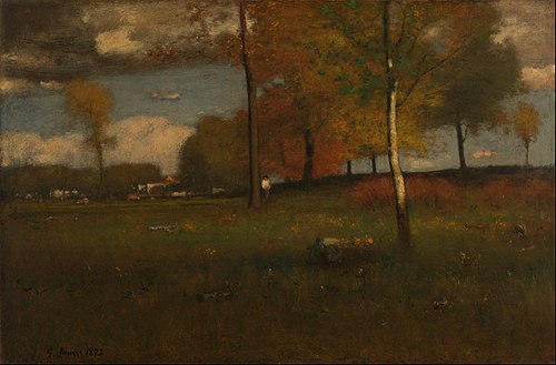 Near the Village, October, 1892, George Inness