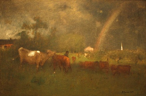 Shower on the Delaware River, 1891, George Inness
