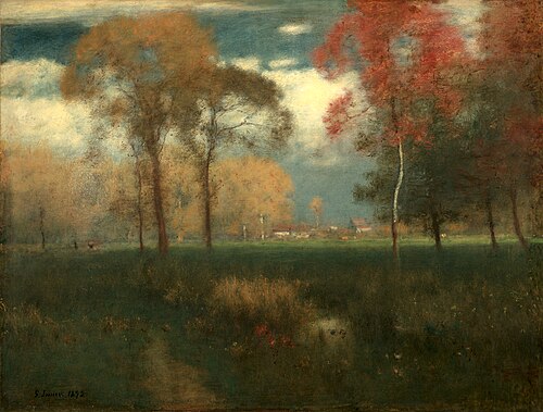 Sunny Autumn Day, 1892, George Inness