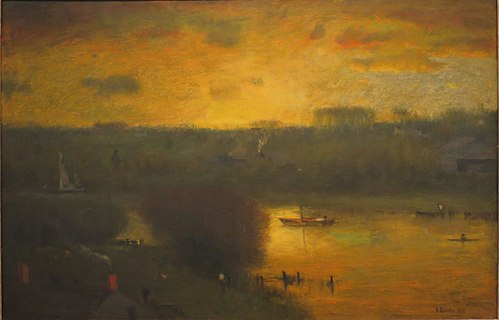 Sunset on the Passaic, 1891, George Inness