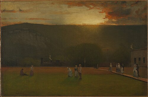 The Rigor of the Game, Kearsarge Hall, North Conway, New Hampshire, 1875, George Inness