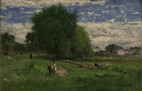The Road to the Village, Milton, 1880, George Inness
