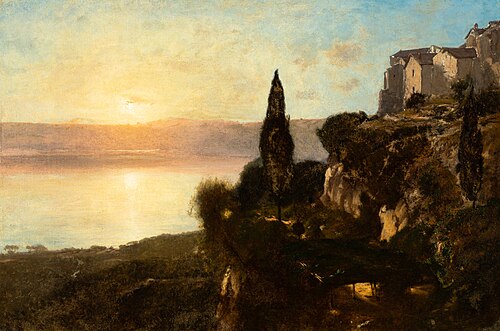 View on Lake Nemi, 1871, George Inness