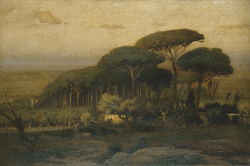 Pine Grove of the Barberini Villa, 1876, George Inness