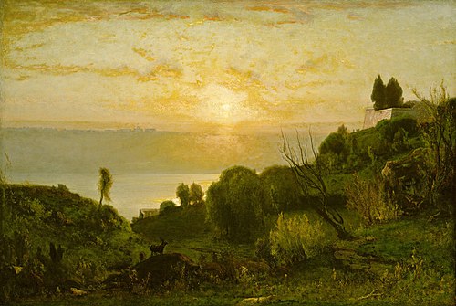 Lake Albano, Sunset, 1874, George Inness