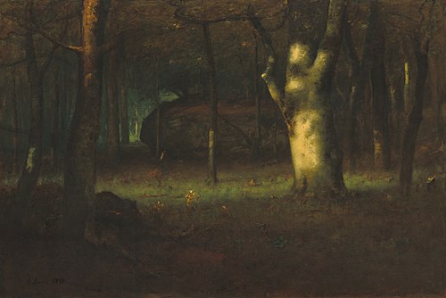 Sunset in the Woods, 1891, George Inness