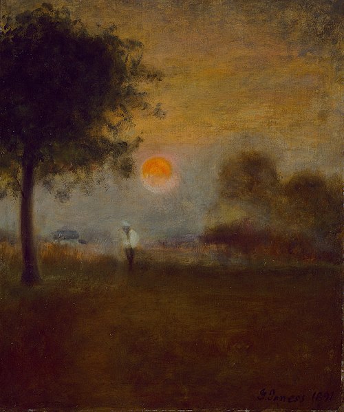 Moonrise, 1891, George Inness