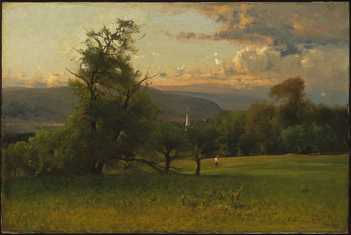 The Church Spire, 1875, George Inness
