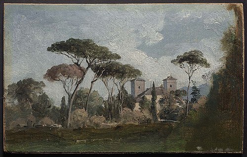 Villa Borghese, Rome, 1857, George Inness