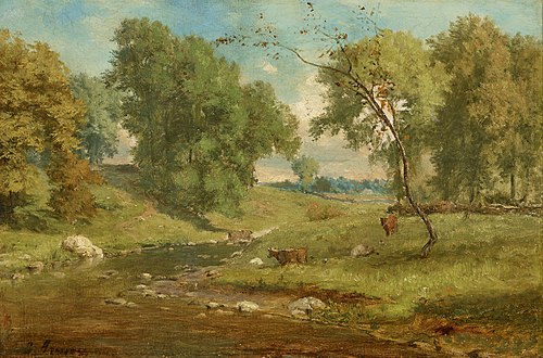In the Meadow, , George Inness