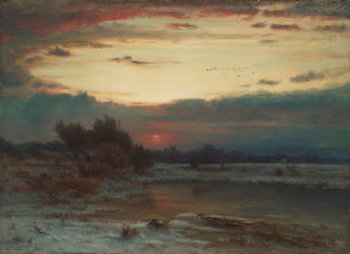 A Winter Sky, 1866, George Inness