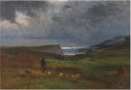 A Seacoast, Evening, , George Inness