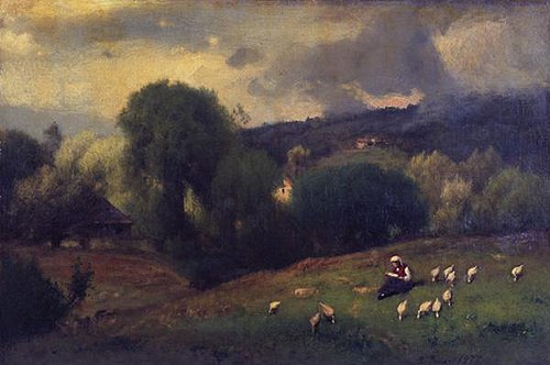The Goose Girl, 1877, George Inness