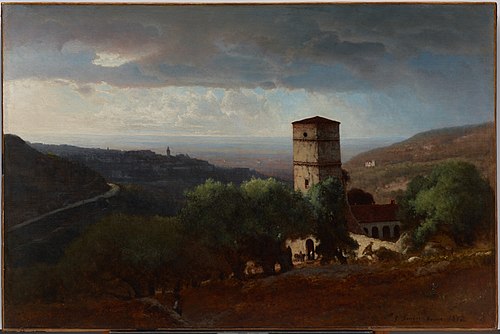 View of Rome from Tivoli, 1872, George Inness