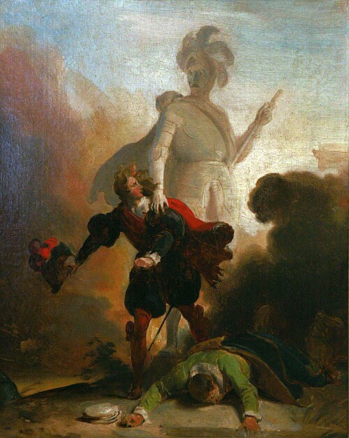Don Juan et la statue du commandeur, 1833, Alexandre-Évariste Fragonard