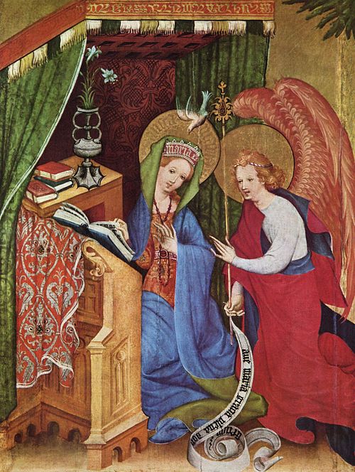 Annunciation to Mary, 1403, Conrad von Soest