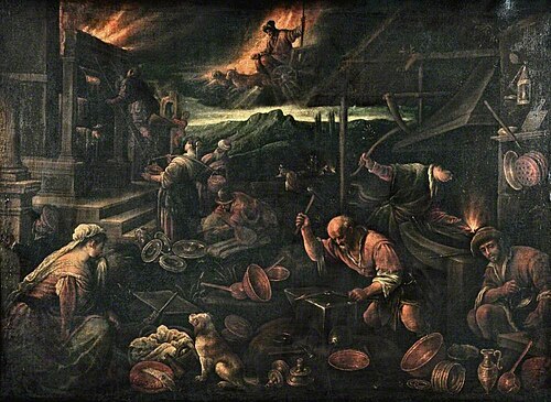 The Element of Fire, , Francesco Bassano the Younger