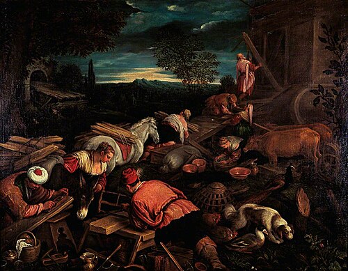 Building the Ark, , Francesco Bassano le Jeune