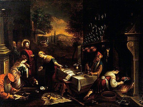 Jesus in the House of Martha, , Francesco Bassano le Jeune